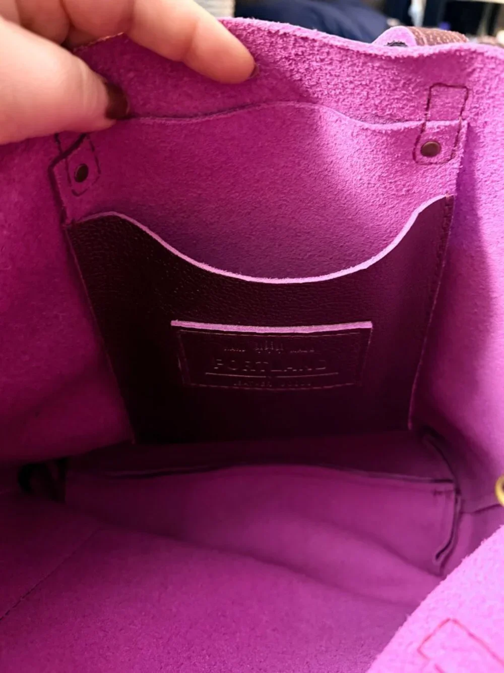 Ultra Violet Original Crossbody Tote by Portland Leather Goods